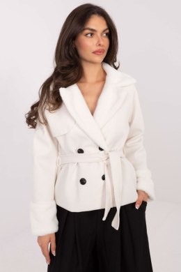 Płaszcz Damski Model IT-KR-4608.05P Ecru - Rue Paris