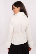 Płaszcz Damski Model IT-KR-4608.05P Ecru - Rue Paris Płaszcz Damski Model IT-KR-4608.05P Ecru - Rue Paris