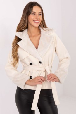 Płaszcz Damski Model IT-KR-4608.05P Light Beige - Rue Paris