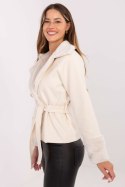 Płaszcz Damski Model IT-KR-4608.05P Light Beige - Rue Paris