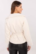 Płaszcz Damski Model IT-KR-4608.05P Light Beige - Rue Paris