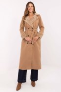 Płaszcz Damski Model IT-PL-4602.01P Camel - Rue Paris Płaszcz Damski Model IT-PL-4602.01P Camel - Rue Paris