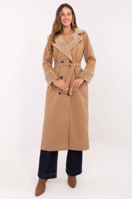 Płaszcz Damski Model IT-PL-4602.01P Camel - Rue Paris