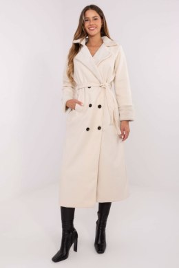 Płaszcz Damski Model IT-PL-4602.01P Ecru - Rue Paris