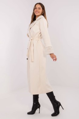 Płaszcz Damski Model IT-PL-4602.01P Ecru - Rue Paris