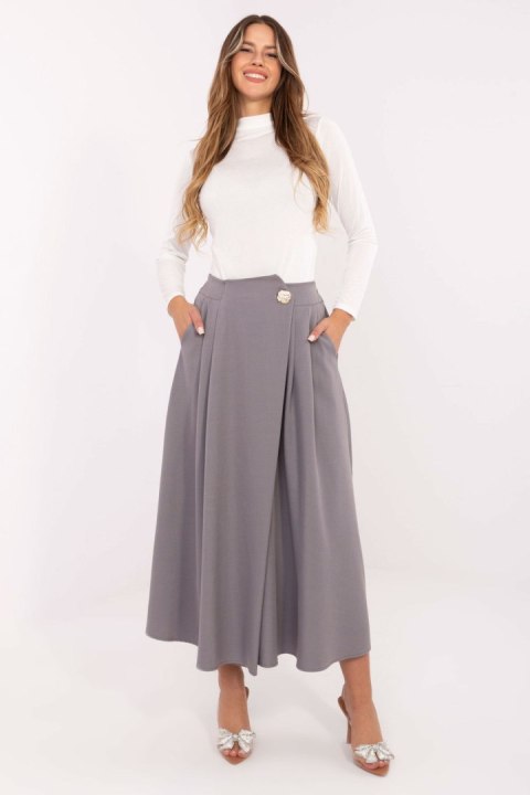 Spódnica Model IT-SD-81036.32 Grey - Rue Paris Spódnica Model IT-SD-81036.32 Grey - Rue Paris