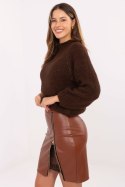 Spódnica Model IT-SD-FL3019.83 Light Brown - Rue Paris Spódnica Model IT-SD-FL3019.83 Light Brown - Rue Paris