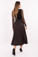 Spódnica Model MI-SD-121402.59 Dark Brown - Rue Paris