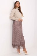Spódnica Model MI-SD-4213.52 Dark Beige - Rue Paris