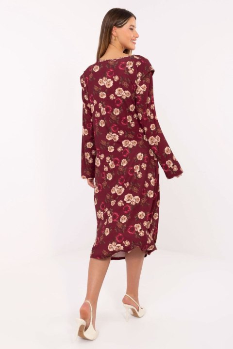 Sukienka Model IT-SK-20057-1.02 Bordo - Rue Paris Sukienka Model IT-SK-20057-1.02 Bordo - Rue Paris