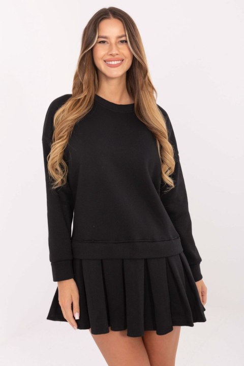 Sukienka Model MI-SK-3249.98 Black - Rue Paris Sukienka Model MI-SK-3249.98 Black - Rue Paris