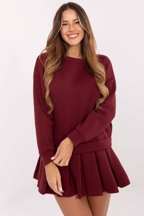 Sukienka Model MI-SK-3249.98 Bordo - Rue Paris Sukienka Model MI-SK-3249.98 Bordo - Rue Paris