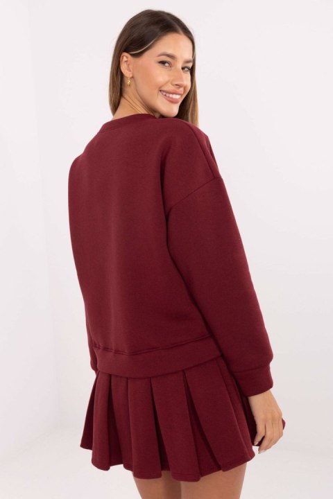 Sukienka Model MI-SK-3249.98 Bordo - Rue Paris Sukienka Model MI-SK-3249.98 Bordo - Rue Paris