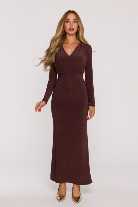 Sukienka Model MOE891 Brown - Moe