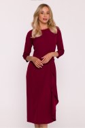 Sukienka Model S425 Bordo - Stylove Sukienka Model S425 Bordo - Stylove