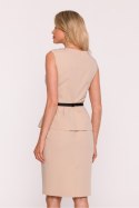 Sukienka Model S427 Beige - Stylove