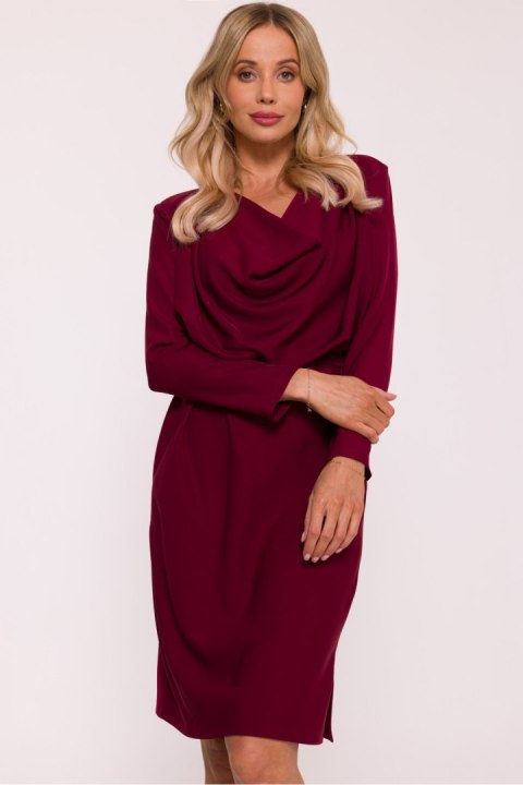 Sukienka Model S428 Bordo - Stylove Sukienka Model S428 Bordo - Stylove