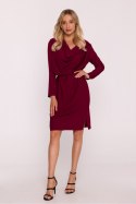 Sukienka Model S428 Bordo - Stylove Sukienka Model S428 Bordo - Stylove