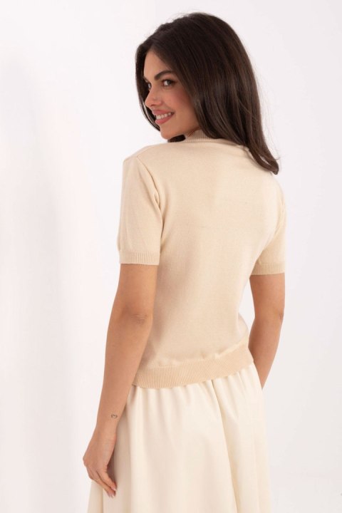 Sweter Damski Model IT-SW-93007.26 Beige - Factory Price Sweter Damski Model IT-SW-93007.26 Beige - Factory Price