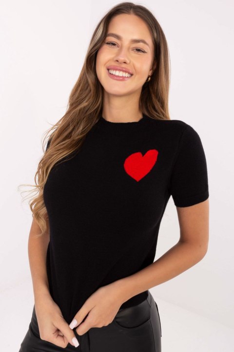 Sweter Damski Model IT-SW-93007.26 Black - Factory Price Sweter Damski Model IT-SW-93007.26 Black - Factory Price