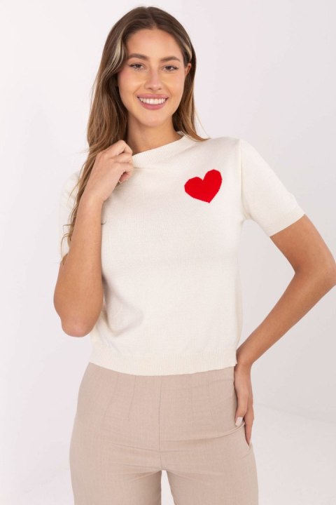 Sweter Damski Model IT-SW-93007.26 Light Beige - Factory Price Sweter Damski Model IT-SW-93007.26 Light Beige - Factory Price