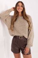 Sweter Damski Model MI-SW-1909.21 Beige - Italy Moda