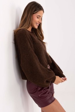 Sweter Damski Model MI-SW-1909.21 Dark Brown - Italy Moda