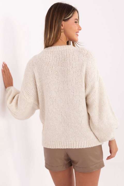 Sweter Damski Model MI-SW-1909.21 Light Beige - Italy Moda