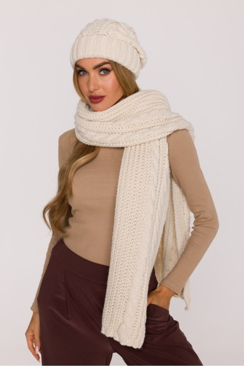 Szal Model MOE898 Ecru - Moe Szal Model MOE898 Ecru - Moe