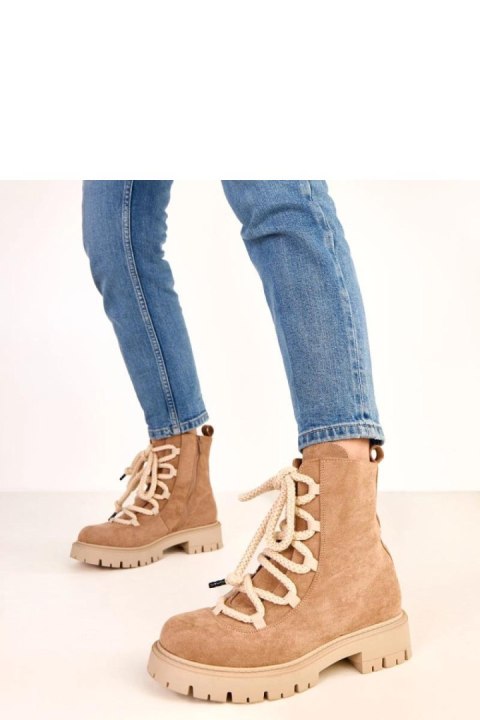 Botki Model Gabria 168--572 Beige - Solea