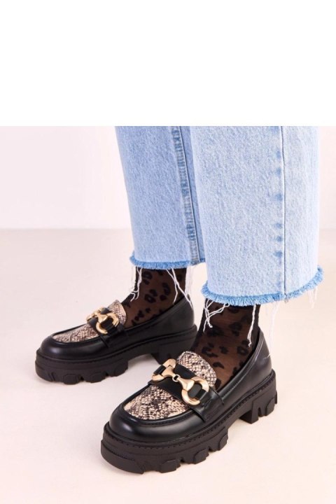 Mokasyny Model Ruben Q2592 Black Snake - Solea