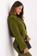 Płaszcz Damski Model IT-KR-FL9730.23 Oliwka - Rue Paris