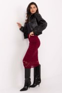 Spódnica Model MI-SD-G9139.33 Bordo - Rue Paris