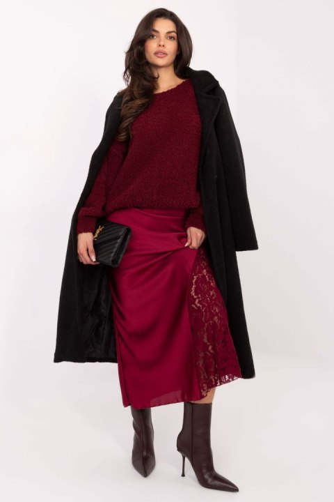 Spódnica Model MI-SD-G9140.34 Bordo - Rue Paris