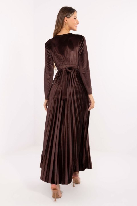 Sukienka Model IT-SK-16919.04P Dark Brown - Italy Moda Sukienka Model IT-SK-16919.04P Dark Brown - Italy Moda