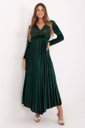 Sukienka Model IT-SK-16919.04P Dark Green - Italy Moda Sukienka Model IT-SK-16919.04P Dark Green - Italy Moda