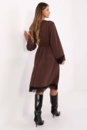Sukienka Model MI-SK-92477.18P Dark Brown - Italy Moda
