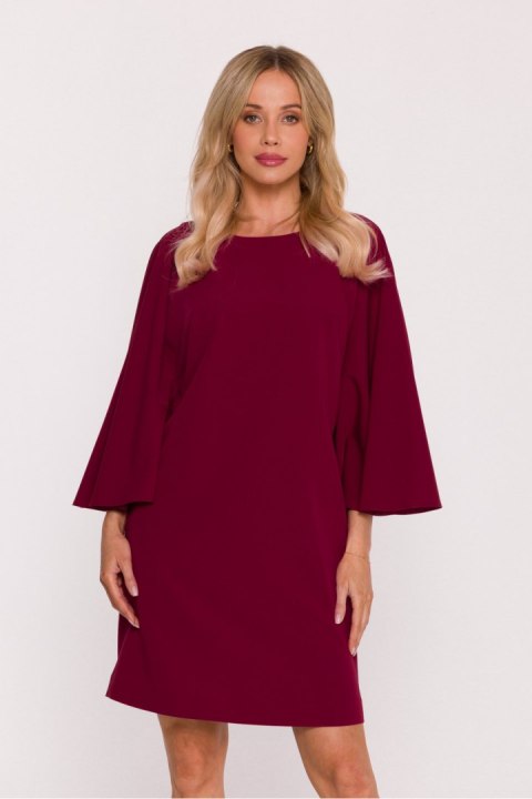 Sukienka Model S426 Bordo - Stylove Sukienka Model S426 Bordo - Stylove