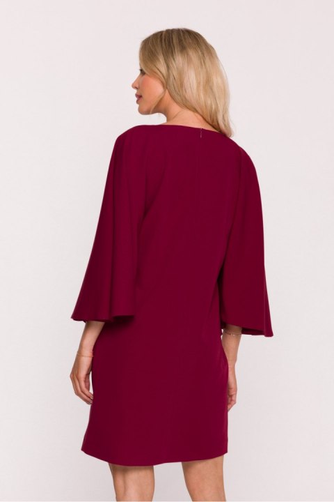 Sukienka Model S426 Bordo - Stylove Sukienka Model S426 Bordo - Stylove