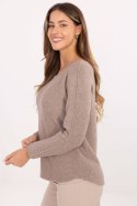 Sweter Damski Model IT-SW-0110.84 Dark Beige - Rue Paris