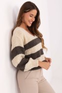 Sweter Damski Model MI-SW-WK3031.22 Light Beige - Italy Moda