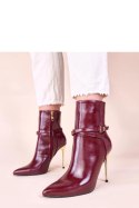 Botki Model Carmila 6623 Bordo - Solea
