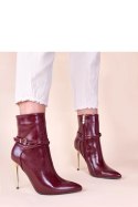 Botki Model Carmila 6623 Bordo - Solea