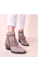Botki Model Mulan 68344 Dark Beige - Solea