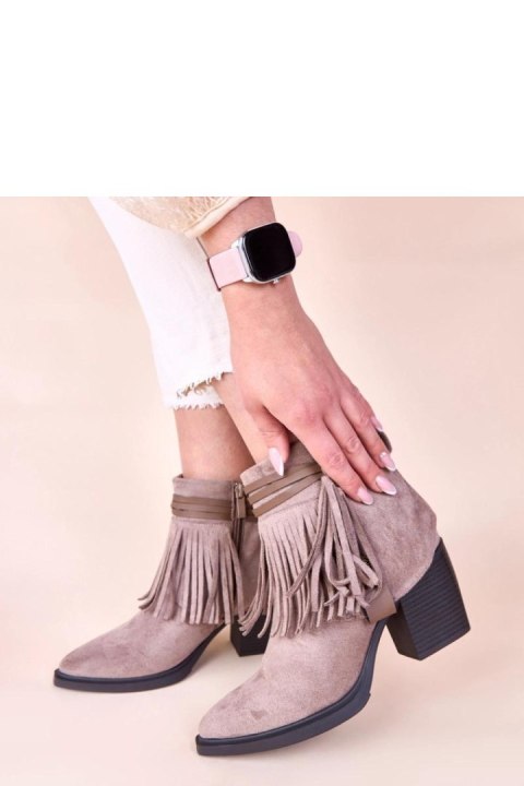 Botki Model Mulan 68344 Dark Beige - Solea