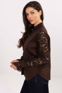 Koszula Damska Model MI-KS-C229.16P Dark Brown - Italy Moda