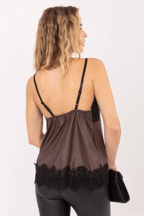 Koszulka Top Model IT-TP-FL9839.89 Brown - Rue Paris