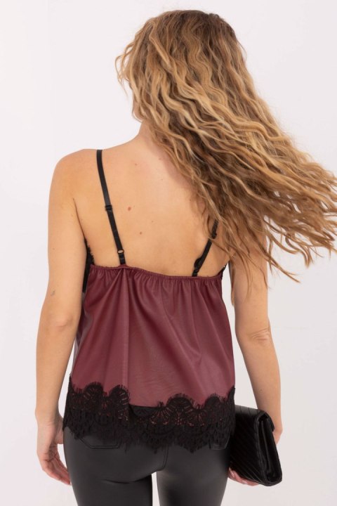 Koszulka Top Model IT-TP-FL9839.89 Bordo - Rue Paris