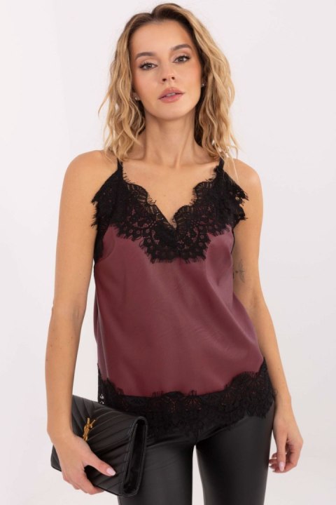 Koszulka Top Model IT-TP-FL9839.89 Bordo - Rue Paris