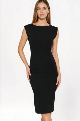 Sukienka Czarna sukienka o ołówkowym fasonie S279 Black - Nife